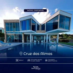 Casa de Condomínio com 3 Quartos à venda, 550m² no Jacarecica, Maceió