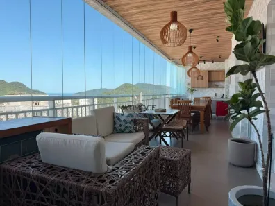 Apartamento com 3 Quartos para alugar, 120m² no Vila Alzira, Guarujá