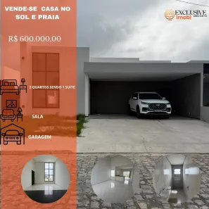Casa de Condomínio com 3 Quartos à venda, 130m² no Zona de Expansão (Olhos D'Agua), Barra dos Coqueiros