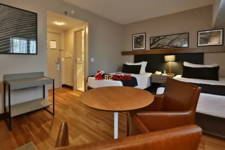 Flat com 1 Quarto para alugar, 29m² no Cidade Monções, São Paulo