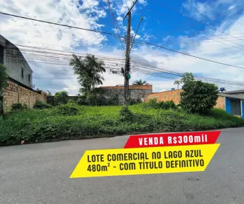 Lote/Terreno à venda, 480m² no Lago Azul, Manaus