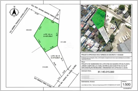 Lote/Terreno à venda, 920m² no Novo Mundo, Curitiba