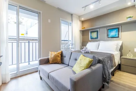 Apartamento com 1 Quarto para venda ou aluguel, 27m² no Bela Vista, São Paulo