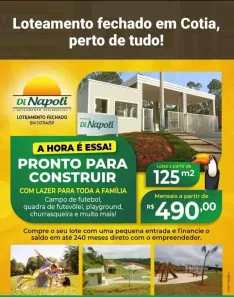 Lote/Terreno à venda, 150m² no Centro (Caucaia do Alto), Cotia