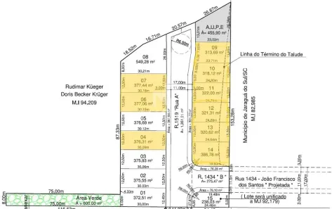 Lote/Terreno à venda, 321m² no Três Rios do Norte, Jaraguá do Sul