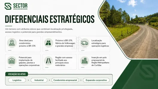 Lote/Terreno à venda, 50536m² no Campo Largo da Roseira, São José dos Pinhais