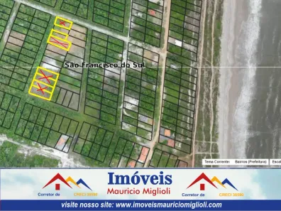 Lote/Terreno à venda, 360m² no Praia do Ervino, São Francisco do Sul