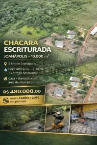 Fazenda/Sítio com 2 Quartos à venda, 10000m² no Joanápolis, Anápolis