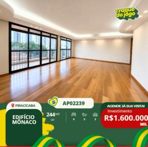Apartamento com 4 Quartos à venda, 244m² no São Dimas, Piracicaba
