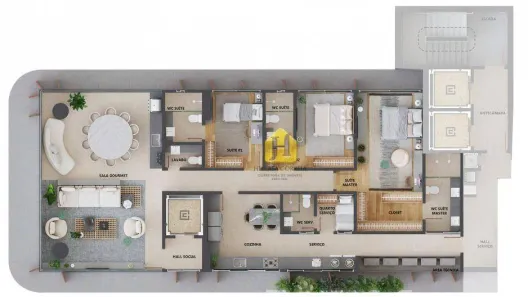 Apartamento com 3 Quartos à venda, 175m² no Tirol, Natal
