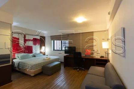 Flat com 1 Quarto para alugar, 30m² no Indianópolis, São Paulo