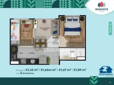 Apartamento com 2 Quartos à venda, 31m² no Vila Palmeiras, São Paulo