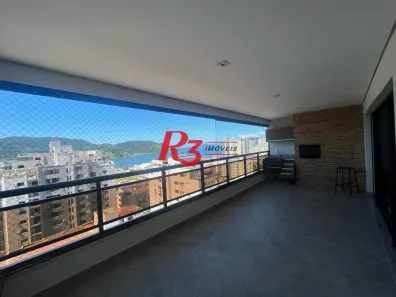 Apartamento com 3 Quartos para alugar, 132m² no Ponta da Praia, Santos