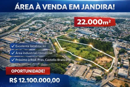 Lote/Terreno à venda, 22000m² no Jardim Alvorada, Jandira