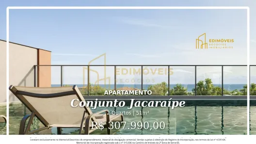 Apartamento com 2 Quartos à venda, 51m² no Conjunto Jacaraípe, Serra