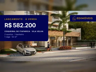 Apartamento com 2 Quartos à venda, 52m² no Coqueiral de Itaparica, Vila Velha