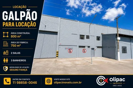 Galpão/Depósito/Armazém para alugar, 800m² no Jardim Presidente Dutra, Guarulhos