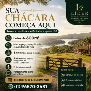 Lote/Terreno à venda, 600m² no Centro, Igaratá