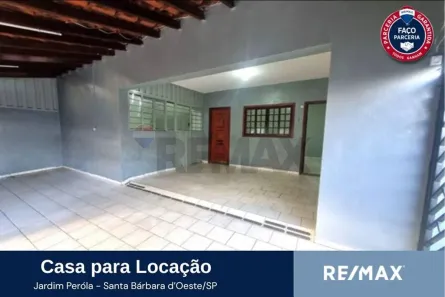 Casa com 2 Quartos para alugar, 138m² no Jardim Pérola, Santa Bárbara D'Oeste