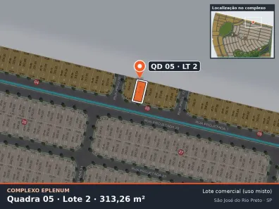 Lote/Terreno à venda, 313m² no Eparque Mirage, São José do Rio Preto