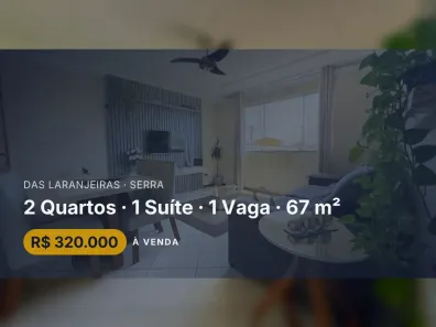 Apartamento com 2 Quartos à venda, 67m² no das Laranjeiras, Serra