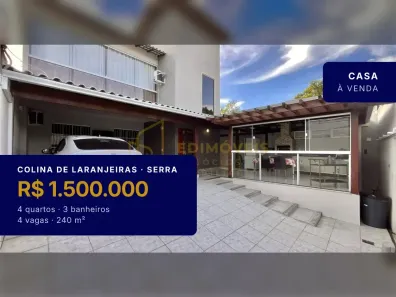 Casa com 4 Quartos à venda, 240m² no Colina de Laranjeiras, Serra