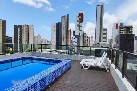 Flat com 1 Quarto para alugar, 32m² no Tambaú, João Pessoa