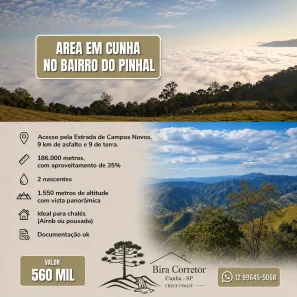 Fazenda/Sítio à venda, 186000m² no , Cunha