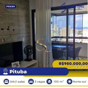 Apartamento com 3 Quartos à venda, 130m² no Pituba, Salvador