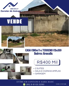 Lote/Terreno à venda, 10m² no Professora Araceli Souto Maior, Boa Vista