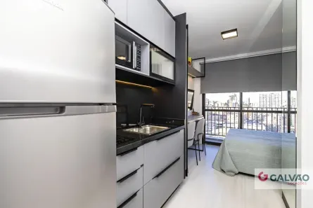 Apartamento com 1 Quarto para alugar, 22m² no Centro, Curitiba