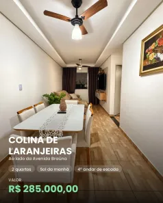 Apartamento com 2 Quartos à venda, 48m² no Colina de Laranjeiras, Serra
