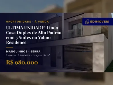Casa com 3 Quartos à venda, 144m² no Manguinhos, Serra
