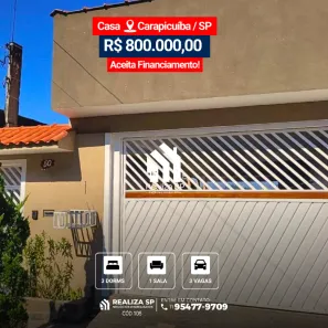 Casa com 3 Quartos à venda, 152m² no Parque Jandaia, Carapicuíba