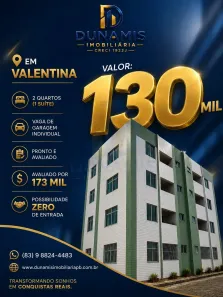 Apartamento com 2 Quartos à venda, 45m² no Paratibe, João Pessoa