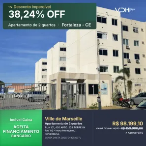 Apartamento com 2 Quartos à venda, 38m² no Novo Mondubim, Fortaleza