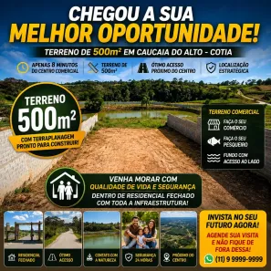 Lote/Terreno à venda, 500m² no Altos de Caucaia (Caucaia do Alto), Cotia