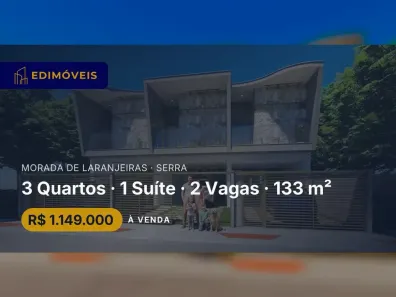 Casa com 3 Quartos à venda, 133m² no Morada de Laranjeiras, Serra