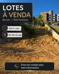 Lote/Terreno à venda, 360m² no Barreiro, Belo Horizonte