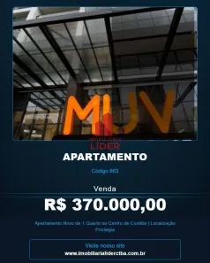 Apartamento com 1 Quarto à venda, 30m² no Centro, Curitiba