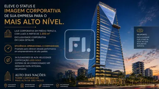 Sala Comercial para venda ou aluguel, 2400m² no Brooklin Paulista, São Paulo