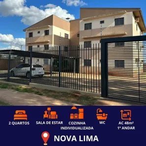 Apartamento com 2 Quartos à venda, 57m² no Nova Lima, Campo Grande