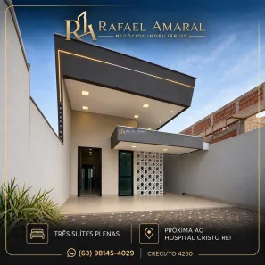 Casa com 3 Quartos à venda, 130m² no Plano Diretor Sul, Palmas