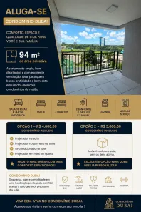 Apartamento com 3 Quartos para alugar, 94m² no Vila Dom Luís, São Luís