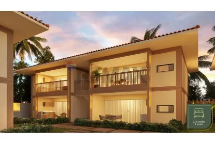 Casa de Condomínio com 2 Quartos à venda, 69m² no Imbassaí, Mata de São João