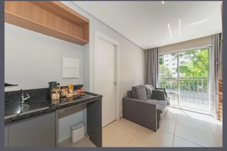Apartamento com 1 Quarto para alugar, 29m² no Campo Belo, São Paulo