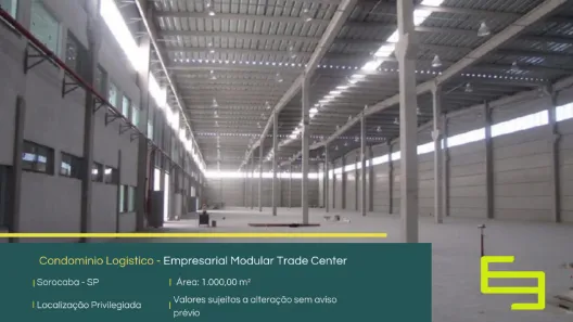 Galpão/Depósito/Armazém para alugar, 1000m² no Iporanga, Sorocaba