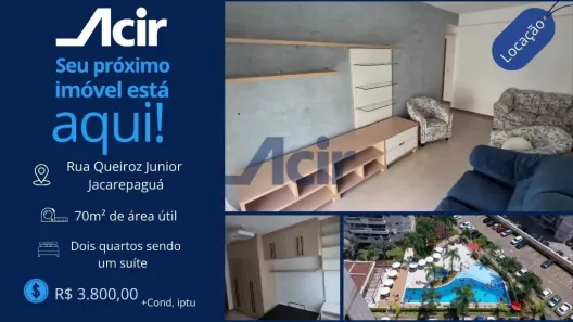 Apartamento com 2 Quartos para alugar, 70m² no Barra Olímpica, Rio de Janeiro