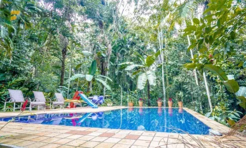 Casa de Condomínio com 5 Quartos para alugar, 400m² no Balneario Praia do Perequê, Guarujá