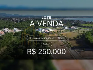 Lote/Terreno à venda, 300m² no Nova Almeida Centro, Serra